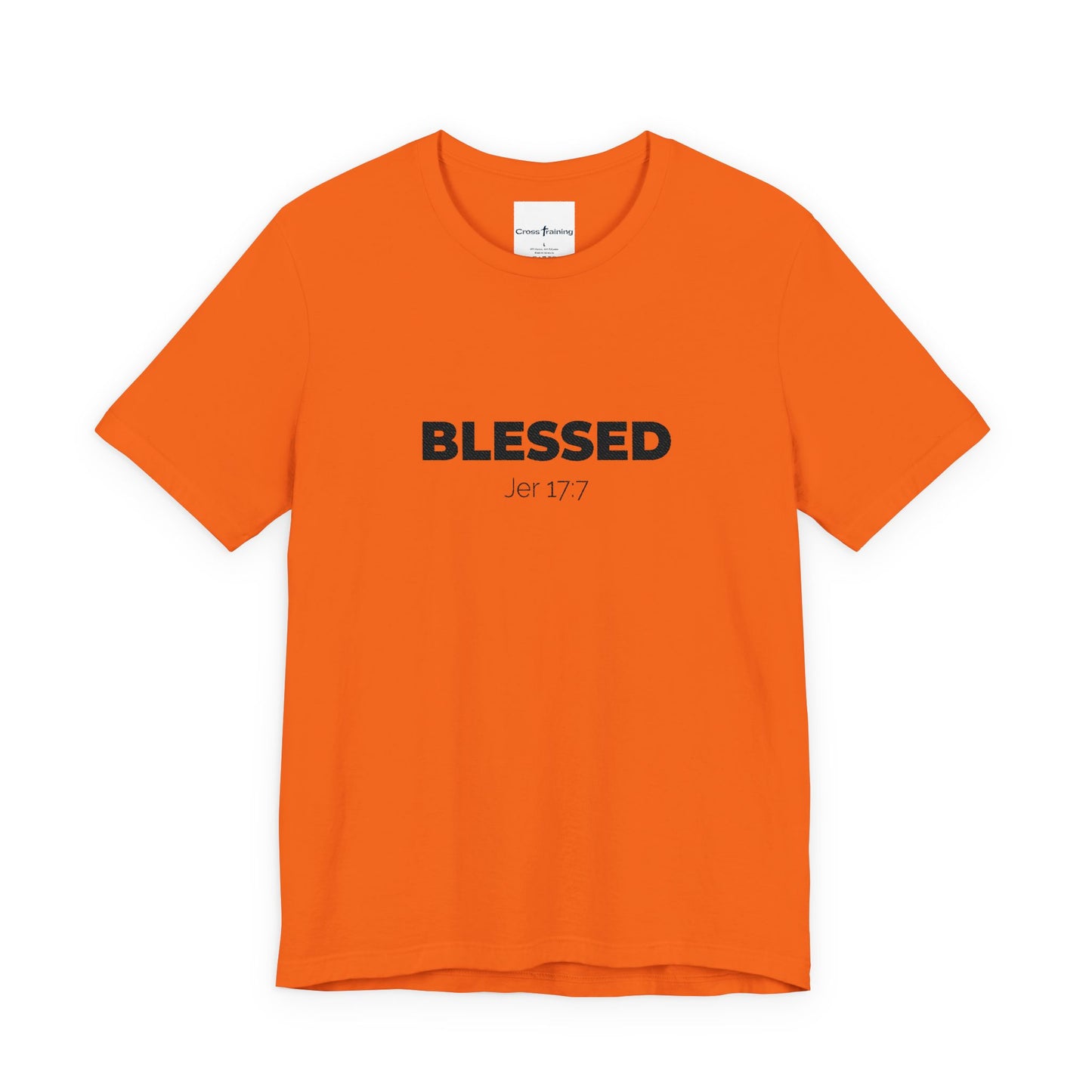 Blessed Unisex Jersey Tee | Inspirational Shirt for Everyday Wear, Faith-Based Gift, Casual Wear, Christian Apparel, Spiritual Clothing