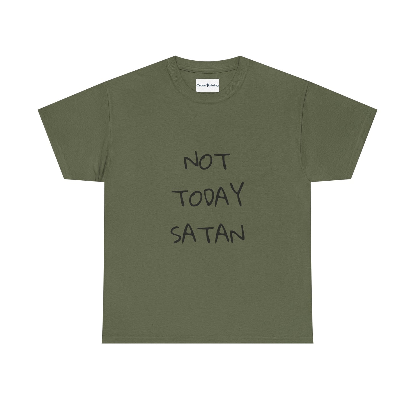 Funny Graphic Tee: Not Today Satan Unisex Heavy Cotton T-Shirt, Humorous Gift, Casual Wear, Everyday Comfort, Unique Statement Tee