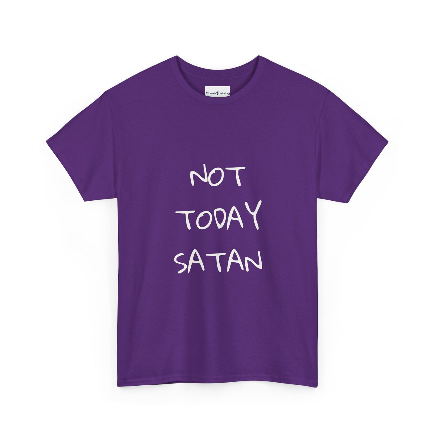 Funny Graphic Tee: Not Today Satan Unisex Heavy Cotton T-Shirt, Humorous Gift, Casual Wear, Everyday Comfort, Unique Statement Tee