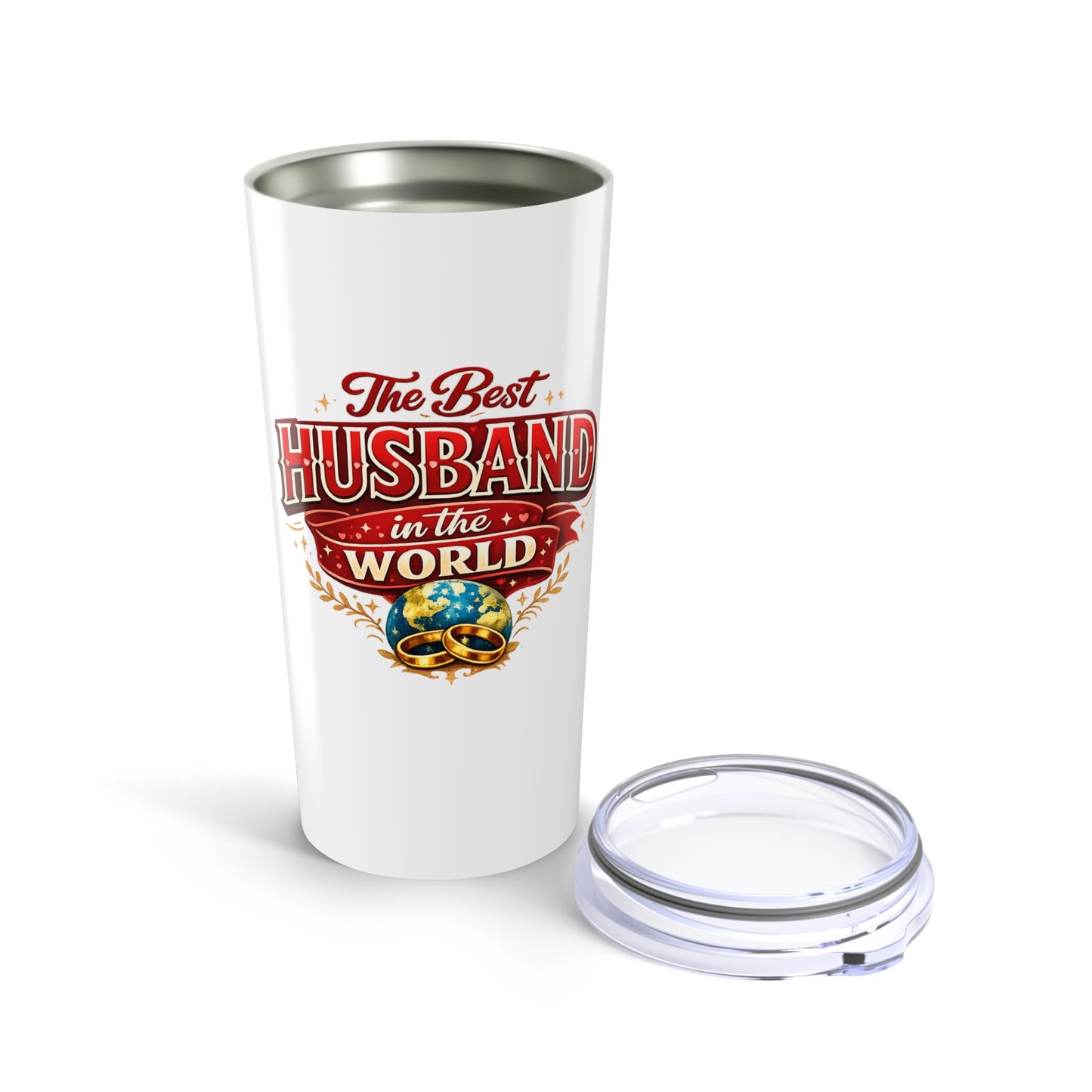 20oz Tumbler — "The Best Husband in the World" Stainless Travel Cup