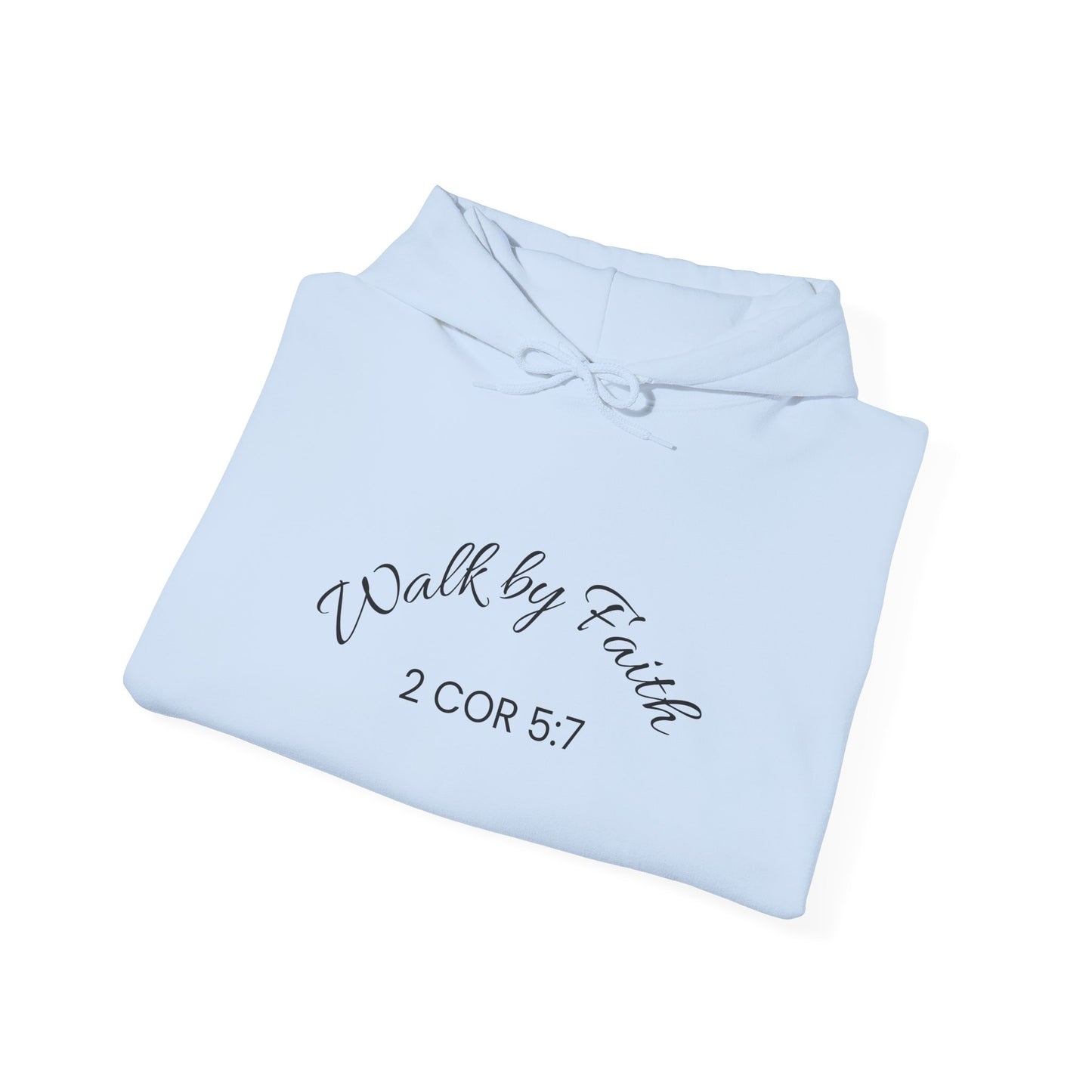 Faith-Inspired Unisex Hoodie, Walk By Faith Sweatshirt, Cozy Faith Sweatshirt, Inspirational Gift for Her, Everyday Faith Apparel