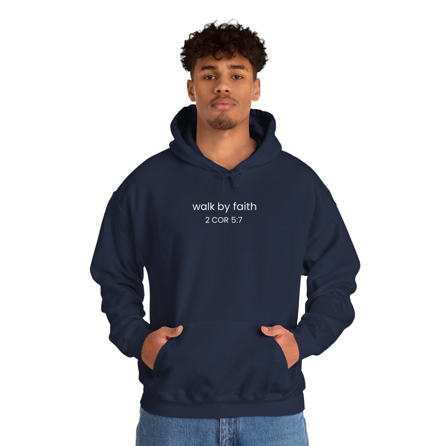 Faith-Inspired Unisex Hoodie, Walk By Faith Sweatshirt, Cozy Faith Sweatshirt, Inspirational Gift for Her, Everyday Faith Apparel