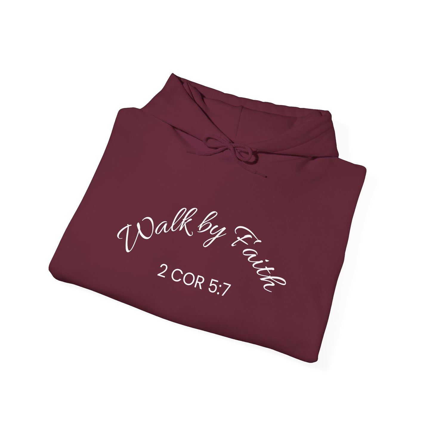 Faith-Inspired Unisex Hoodie, Walk By Faith Sweatshirt, Cozy Faith Sweatshirt, Inspirational Gift for Her, Everyday Faith Apparel