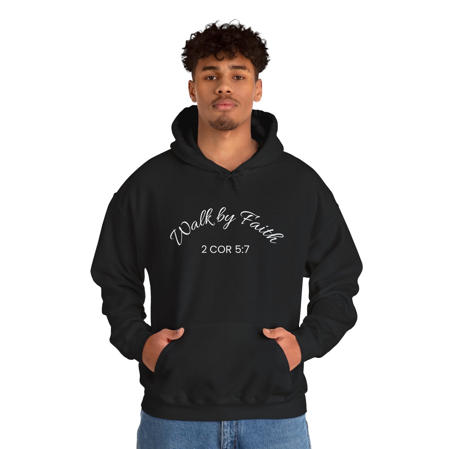 Faith-Inspired Unisex Hoodie, Walk By Faith Sweatshirt, Cozy Faith Sweatshirt, Inspirational Gift for Her, Everyday Faith Apparel