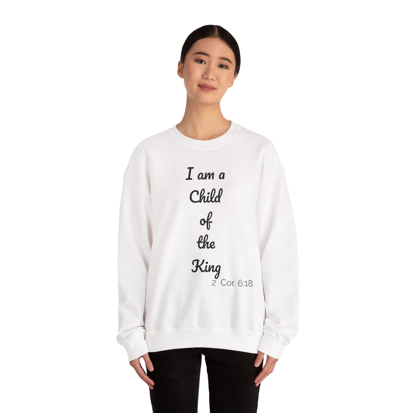 Child of the King Crewneck Sweatshirt | Inspirational Gift, Faith Apparel, Cozy Fashion, Christian Sweatshirt, Unisex Clothing