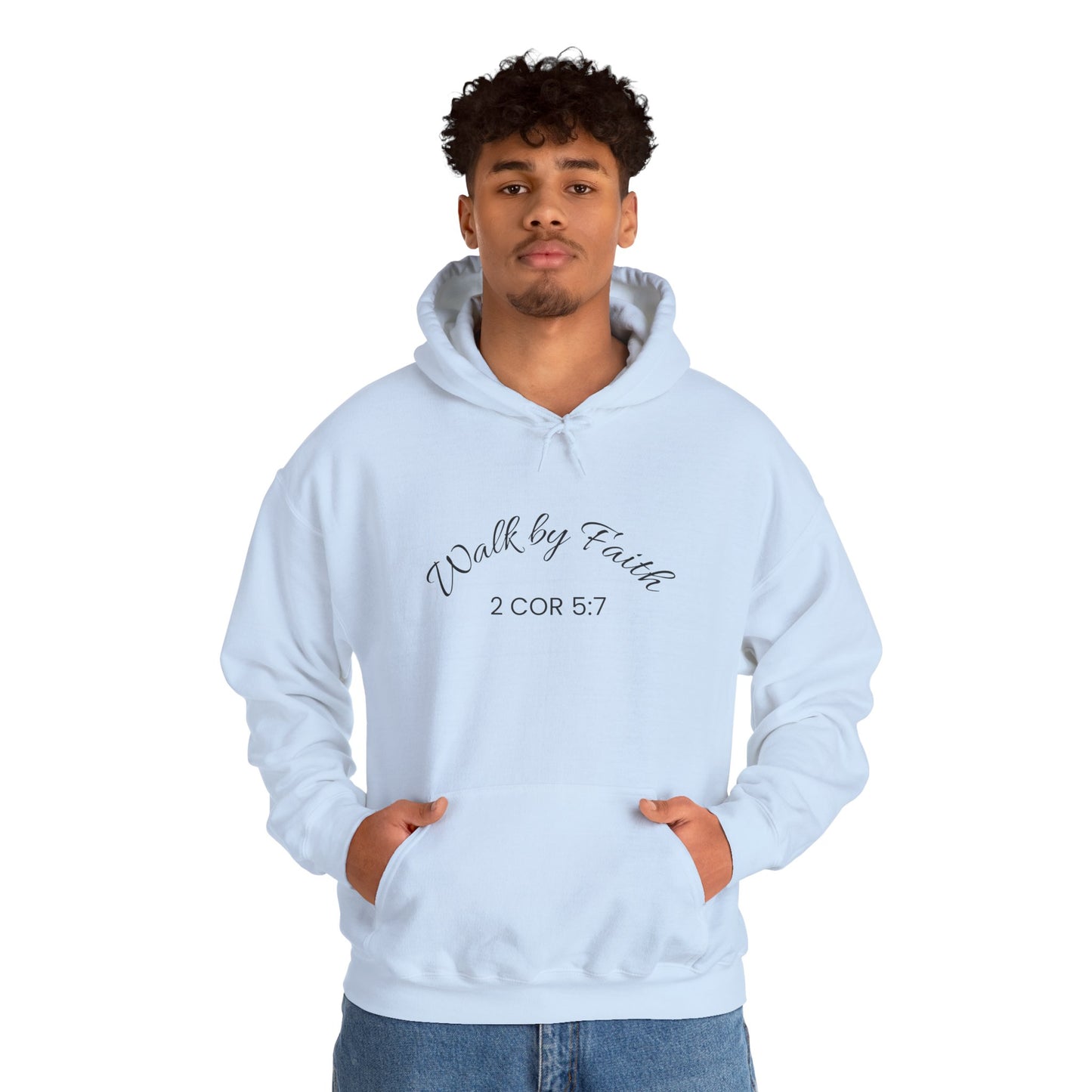 Faith-Inspired Unisex Hoodie, Walk By Faith Sweatshirt, Cozy Faith Sweatshirt, Inspirational Gift for Her, Everyday Faith Apparel