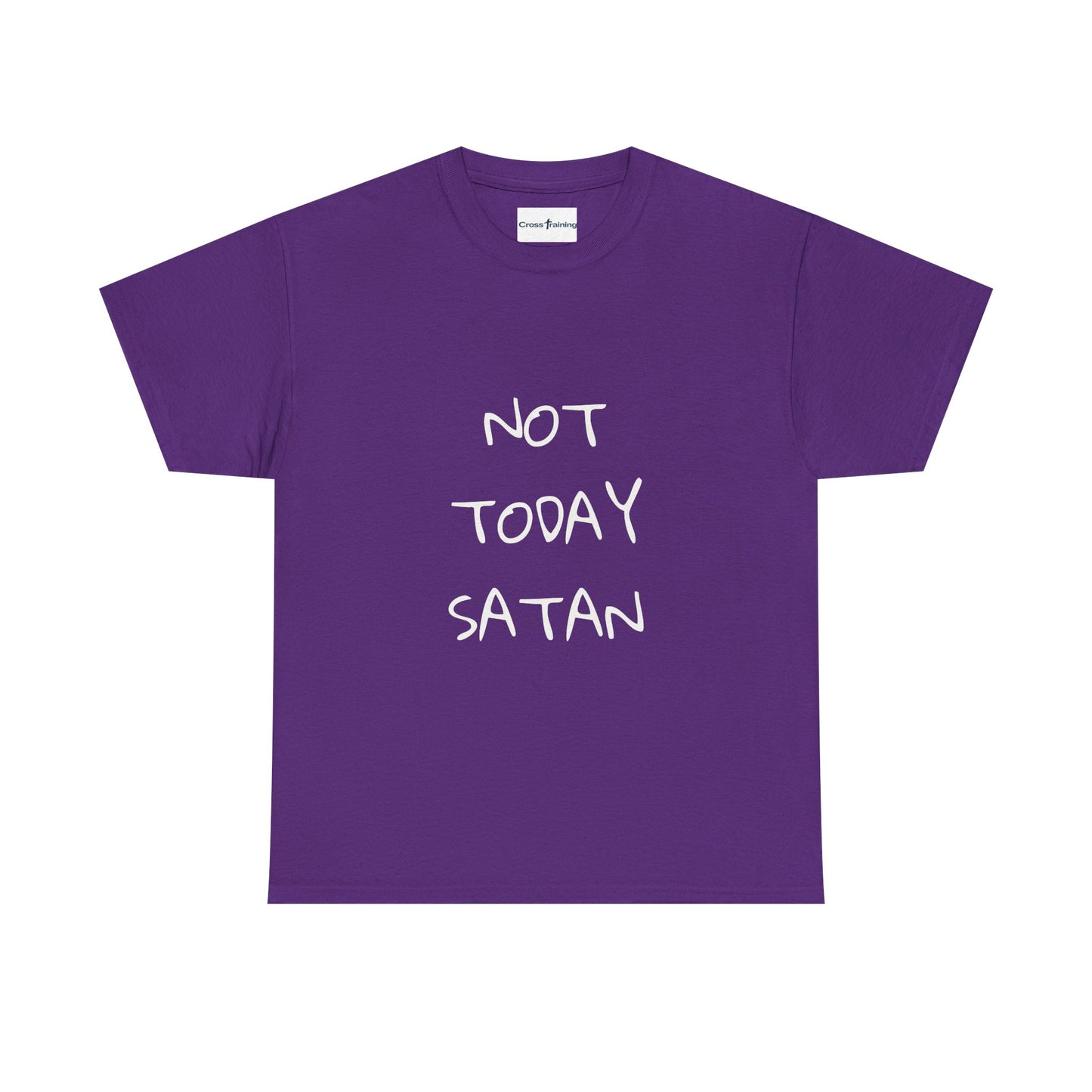 Funny Graphic Tee: Not Today Satan Unisex Heavy Cotton T-Shirt, Humorous Gift, Casual Wear, Everyday Comfort, Unique Statement Tee