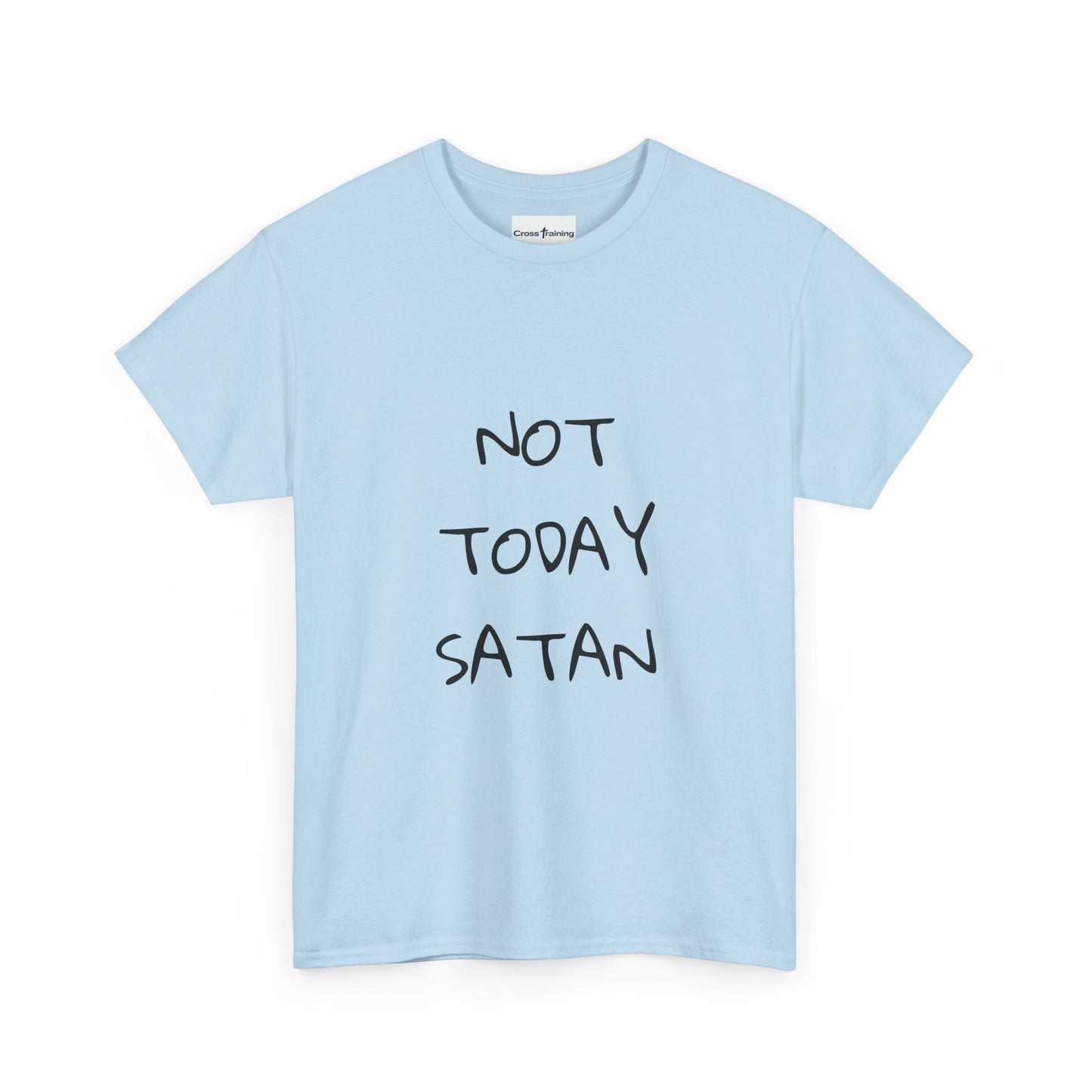 Funny Graphic Tee: Not Today Satan Unisex Heavy Cotton T-Shirt, Humorous Gift, Casual Wear, Everyday Comfort, Unique Statement Tee