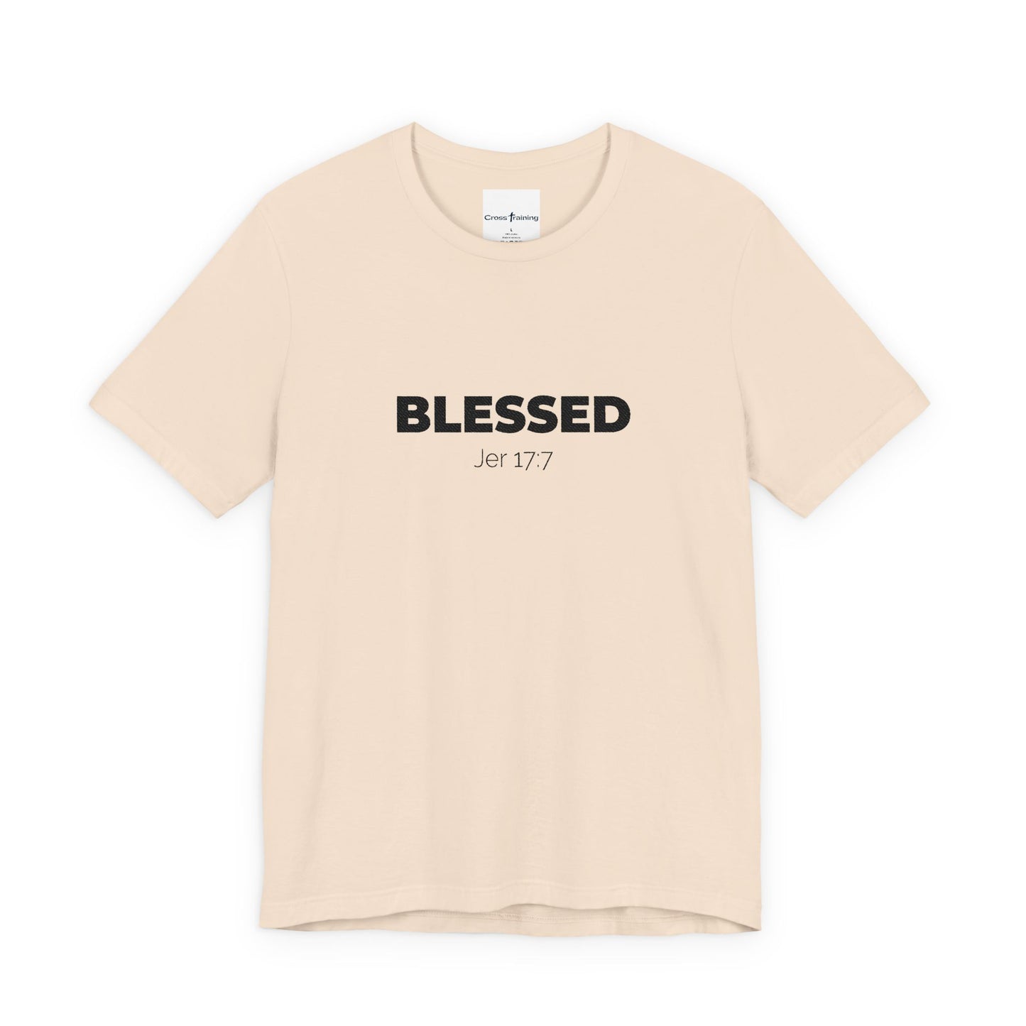 Blessed Unisex Jersey Tee | Inspirational Shirt for Everyday Wear, Faith-Based Gift, Casual Wear, Christian Apparel, Spiritual Clothing