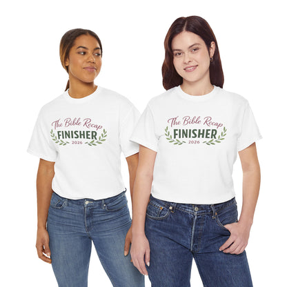 Bible Recap Finisher 2026 T-Shirt — Faith Journey Graduation Tee