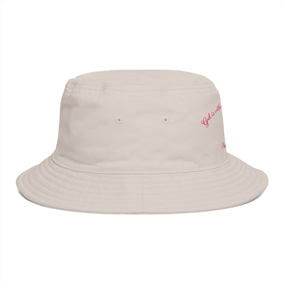 Bucket Hat — Psalm 46:5 Faith Ribbon Bucket Hat (God Is Within Her)
