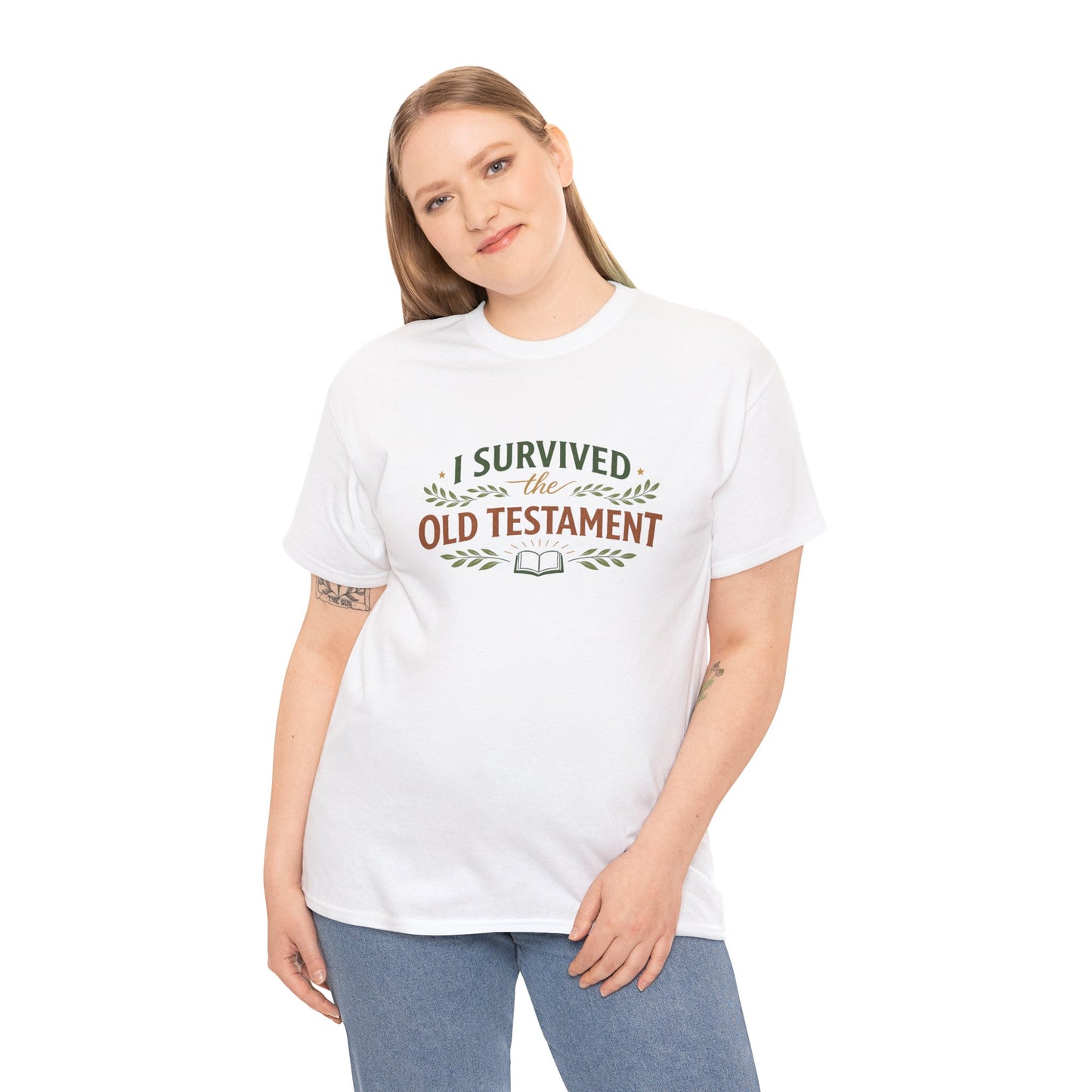 I Survived the Old Testament Tee – Funny Christian Bible Study Shirt