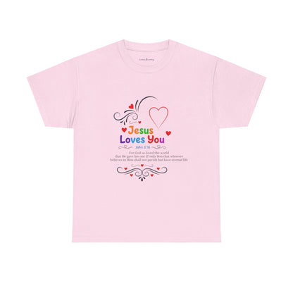 Jesus Loves You Tee — John 3:16 Christian Faith T-Shirt
