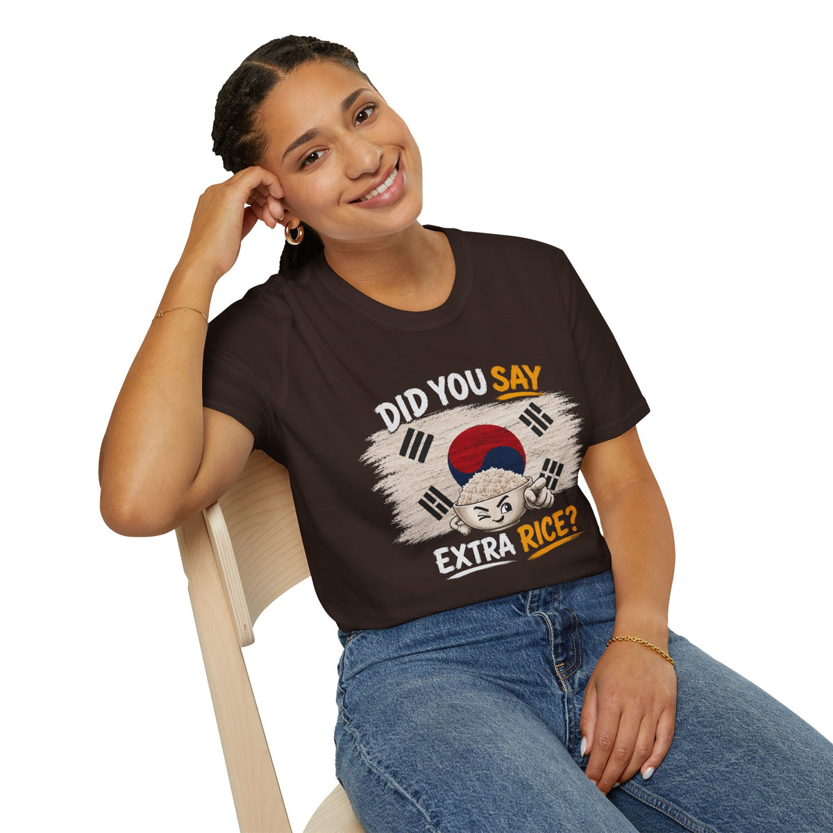 Did You Say Extra Rice? Korean Flag Rice Bowl T-Shirt