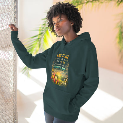 Enough — Inspirational Christian Hoodie with Scripture (Ephesians)