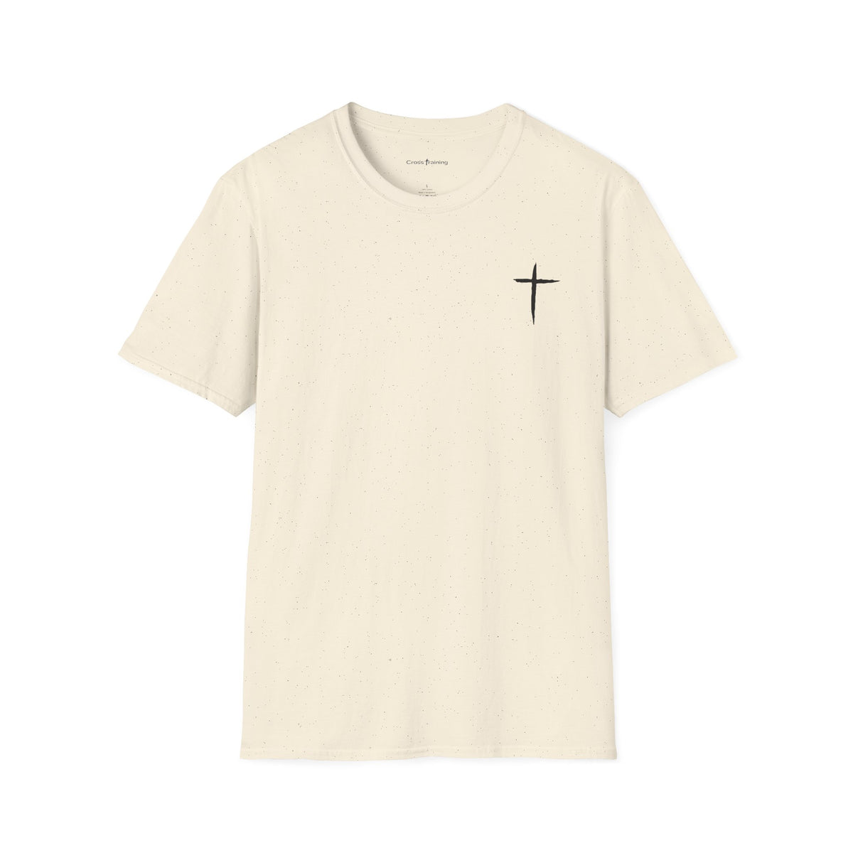 Minimal Cross T-Shirt – Small Chest Christian Cross Tee