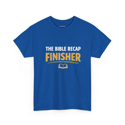 Bible Recap Finisher Tee – Christian Study Graduation Shirt