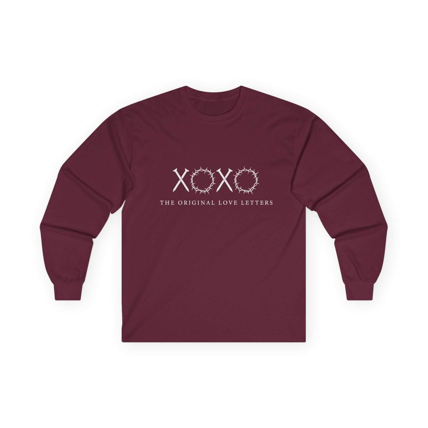 XOXO Barbed Wire Long Sleeve Tee — "The Original Love Letters" Graphic Shirt