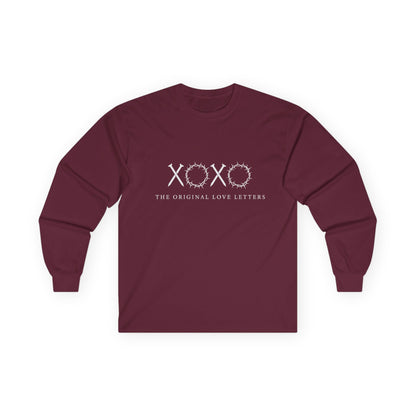 XOXO Barbed Wire Long Sleeve Tee — "The Original Love Letters" Graphic Shirt