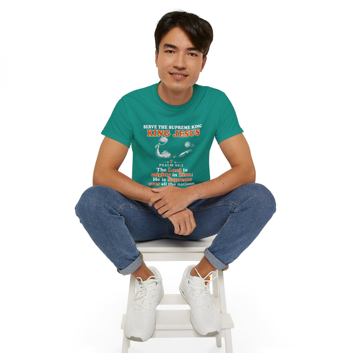 King Jesus Psalm 99:2 T-Shirt — Christian Faith Graphic Tee