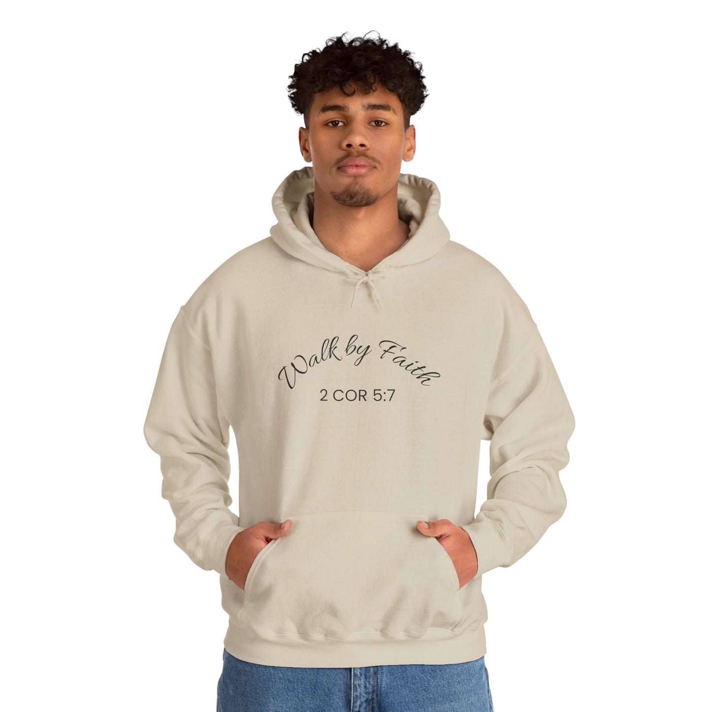 Faith-Inspired Unisex Hoodie, Walk By Faith Sweatshirt, Cozy Faith Sweatshirt, Inspirational Gift for Her, Everyday Faith Apparel