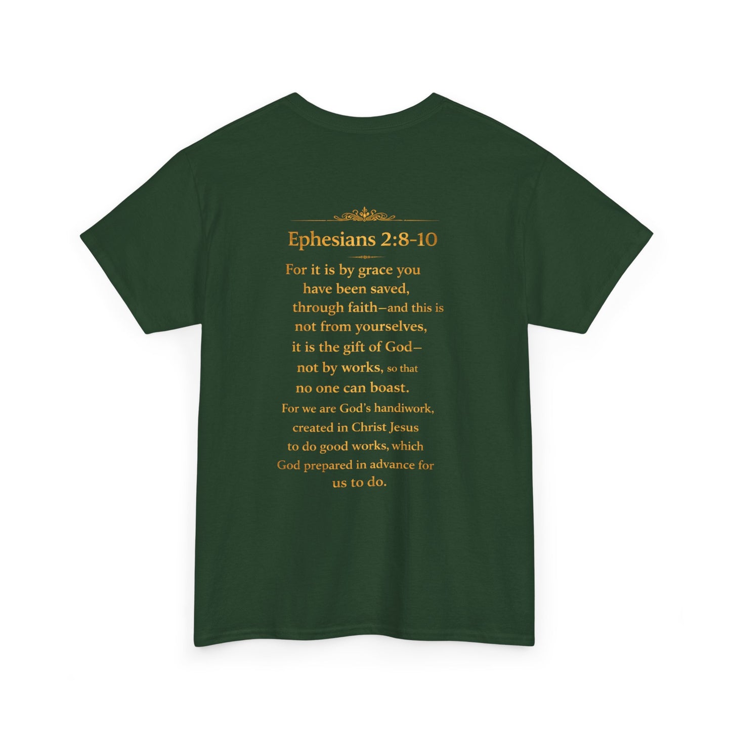 God’s Grace Tee — "I’m Playing Today Because of God’s Grace" Christian T-Shirt (Ephesians 2:8-10)