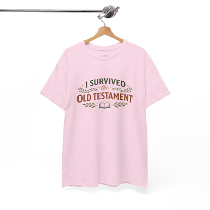 I Survived the Old Testament Tee – Funny Christian Bible Study Shirt