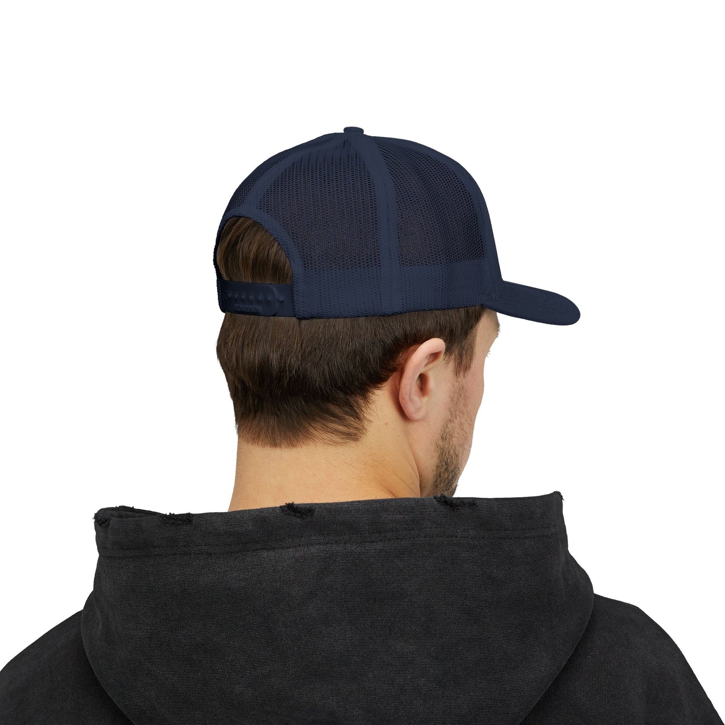 Embroidered Faith Retreat Trucker Cap — 'Faithful God' Family Ministry Snapback