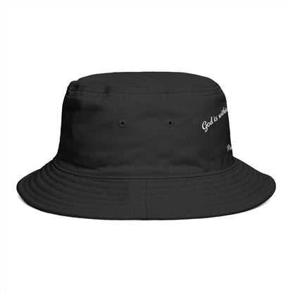 Bucket Hat — Psalm 46:5 Faith Ribbon Bucket Hat (God Is Within Her)