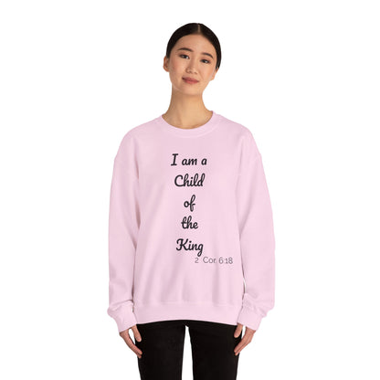 Child of the King Crewneck Sweatshirt | Inspirational Gift, Faith Apparel, Cozy Fashion, Christian Sweatshirt, Unisex Clothing