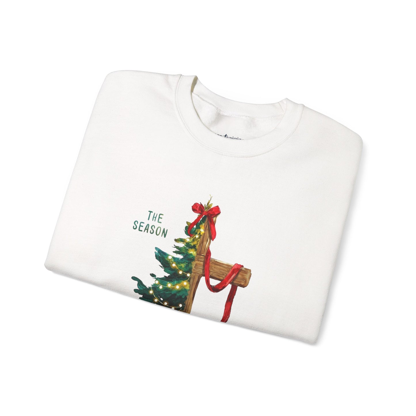 Holiday Mailbox Christmas Sweatshirt — "Tis the Season" Crewneck