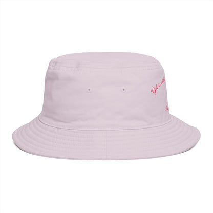 Bucket Hat — Psalm 46:5 Faith Ribbon Bucket Hat (God Is Within Her)