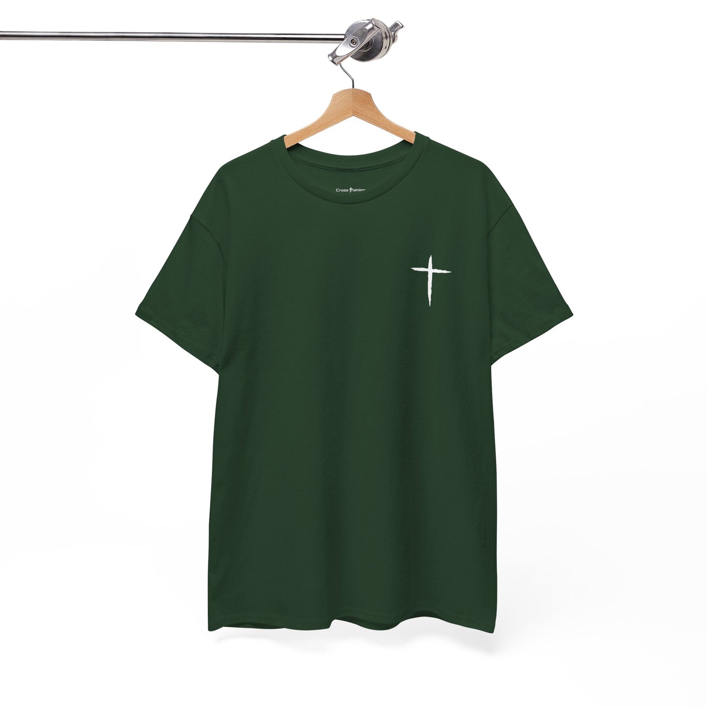 Christian Cross Tee — "May Heavenly Things Constantly Interrupt Our Earthly Things" Inspirational T‑Shirt