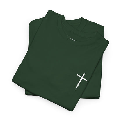 Christian Cross Tee — "May Heavenly Things Constantly Interrupt Our Earthly Things" Inspirational T‑Shirt