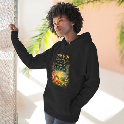 Enough — Inspirational Christian Hoodie with Scripture (Ephesians)