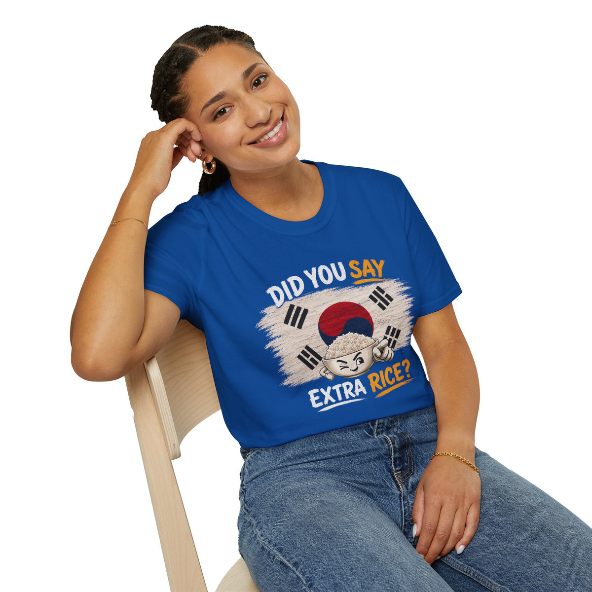 Did You Say Extra Rice? Korean Flag Rice Bowl T-Shirt