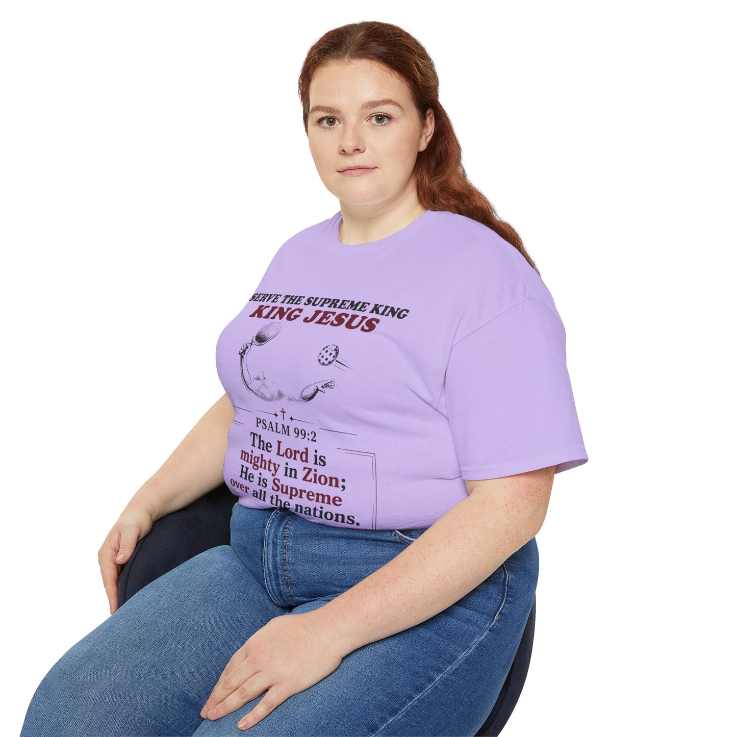 King Jesus Psalm 99:2 T-Shirt — Christian Faith Graphic Tee