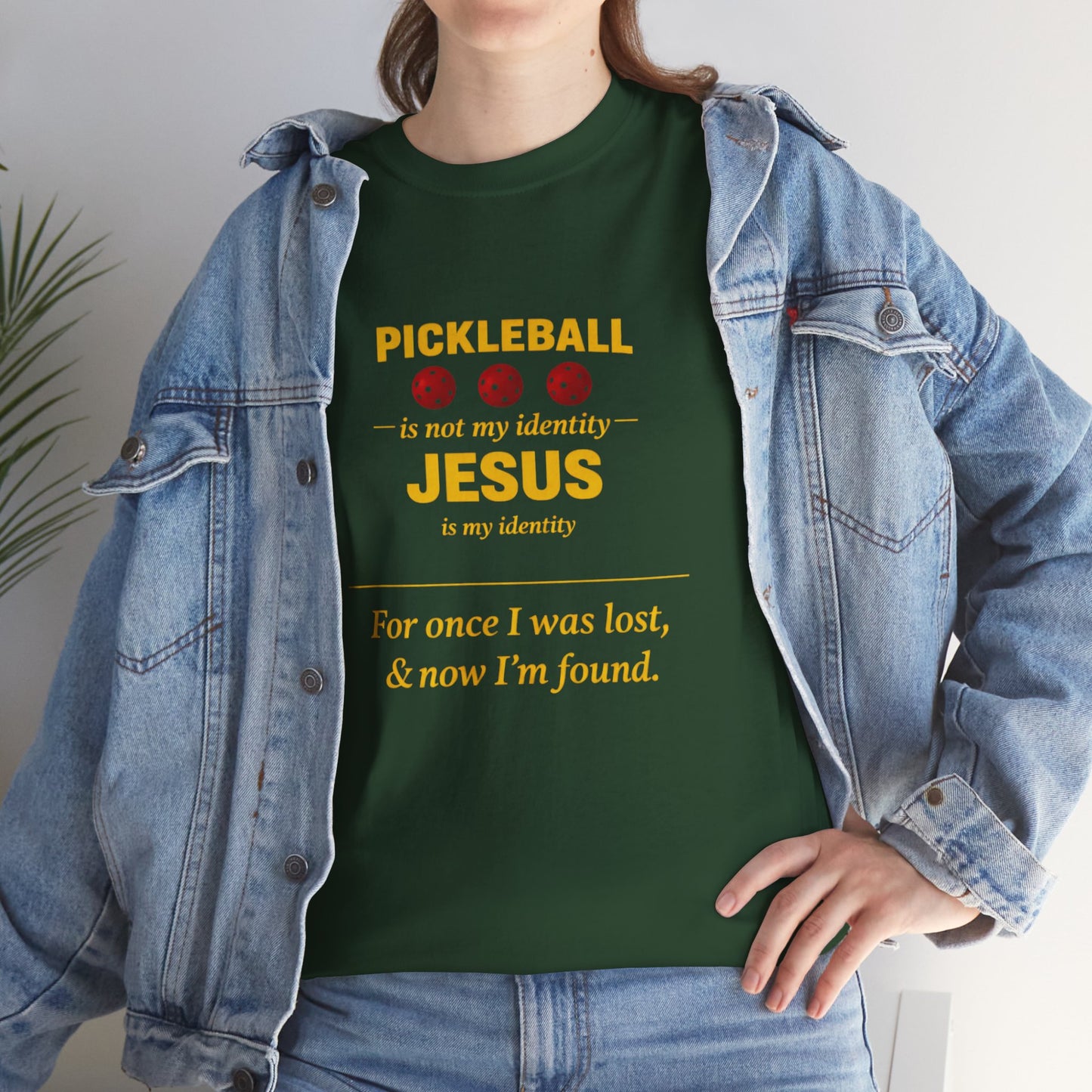 Pickleball Is Not My Identity — Jesus Is My Identity T-Shirt