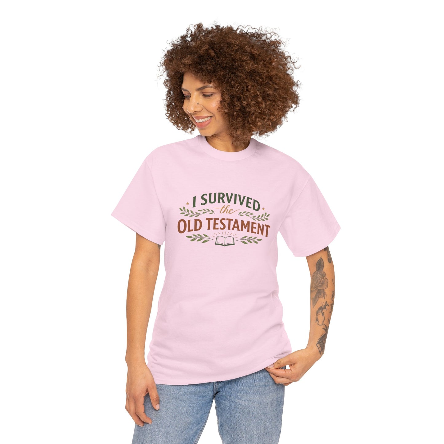 I Survived the Old Testament Tee – Funny Christian Bible Study Shirt