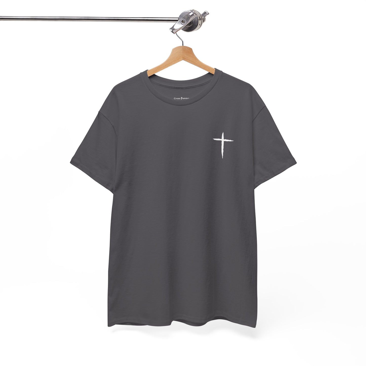 Christian Cross Tee — "May Heavenly Things Constantly Interrupt Our Earthly Things" Inspirational T‑Shirt