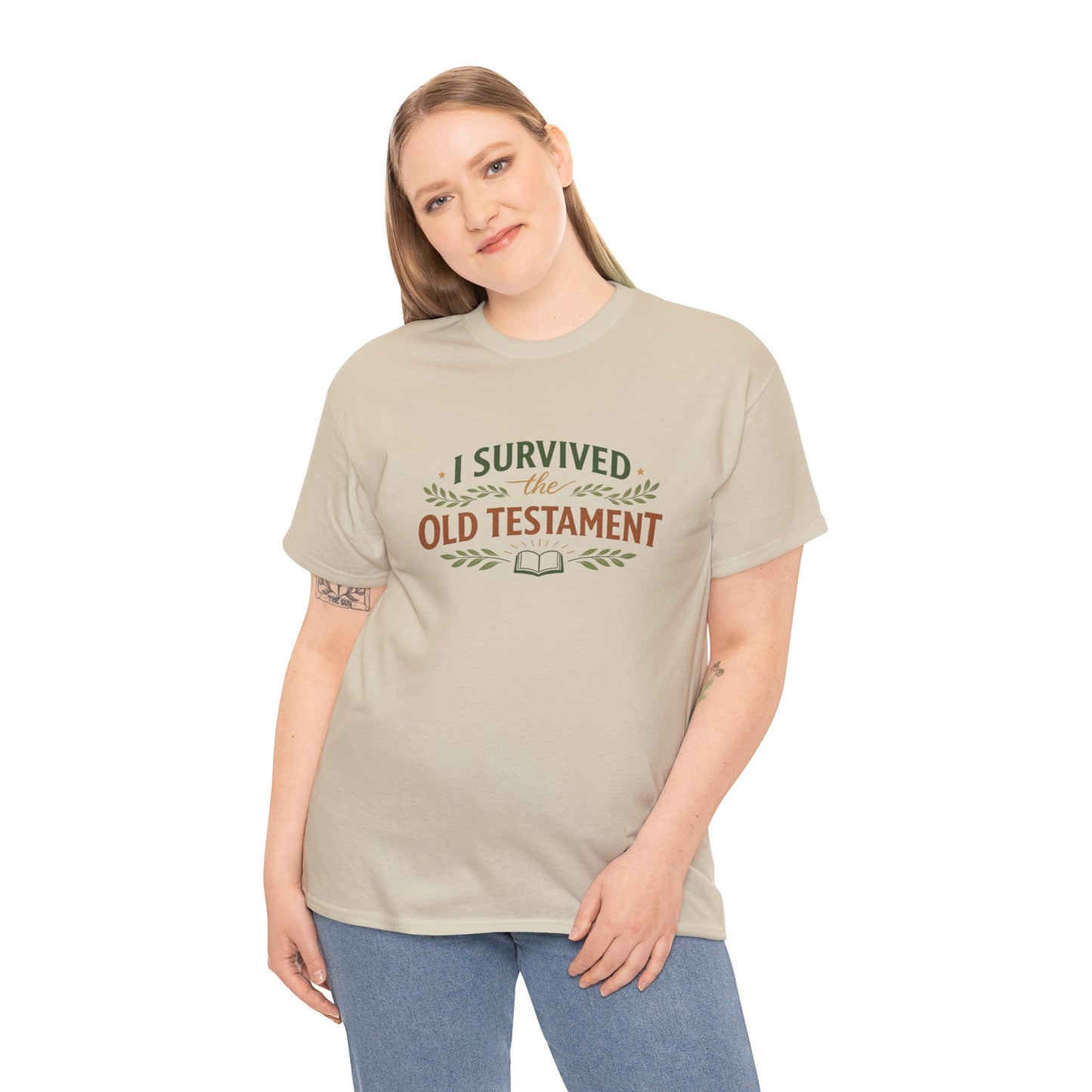 I Survived the Old Testament Tee – Funny Christian Bible Study Shirt