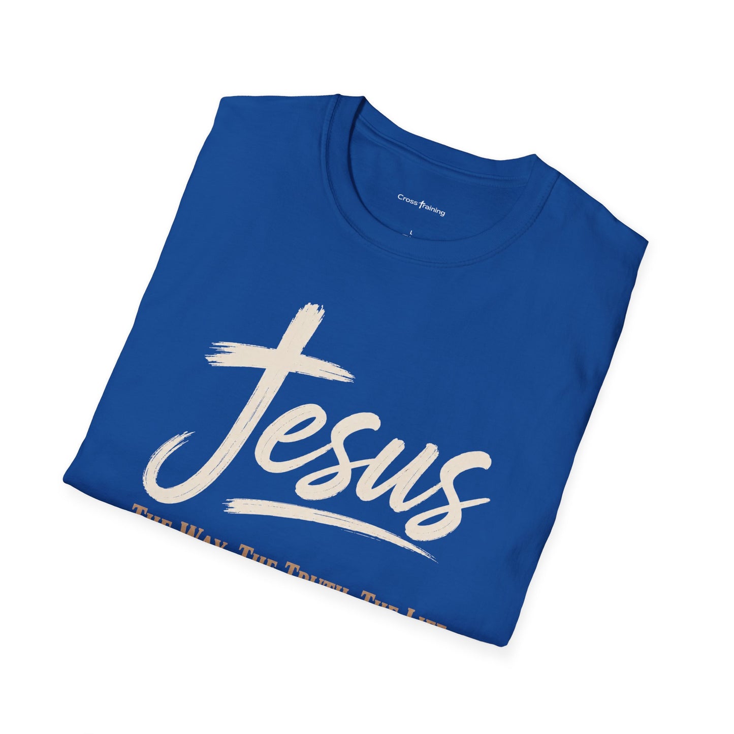 Jesus Script T‑Shirt — 'Jesus: The Way. The Truth. The Life.' Christian Faith Tee