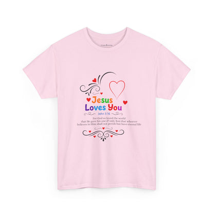Jesus Loves You Tee — John 3:16 Christian Faith T-Shirt