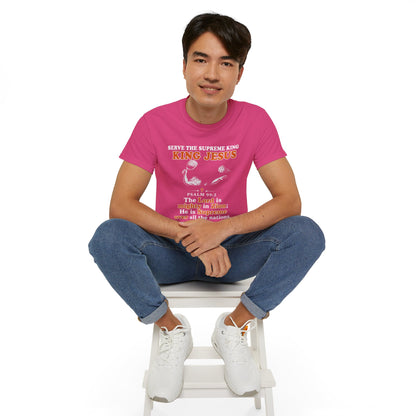 King Jesus Psalm 99:2 T-Shirt — Christian Faith Graphic Tee