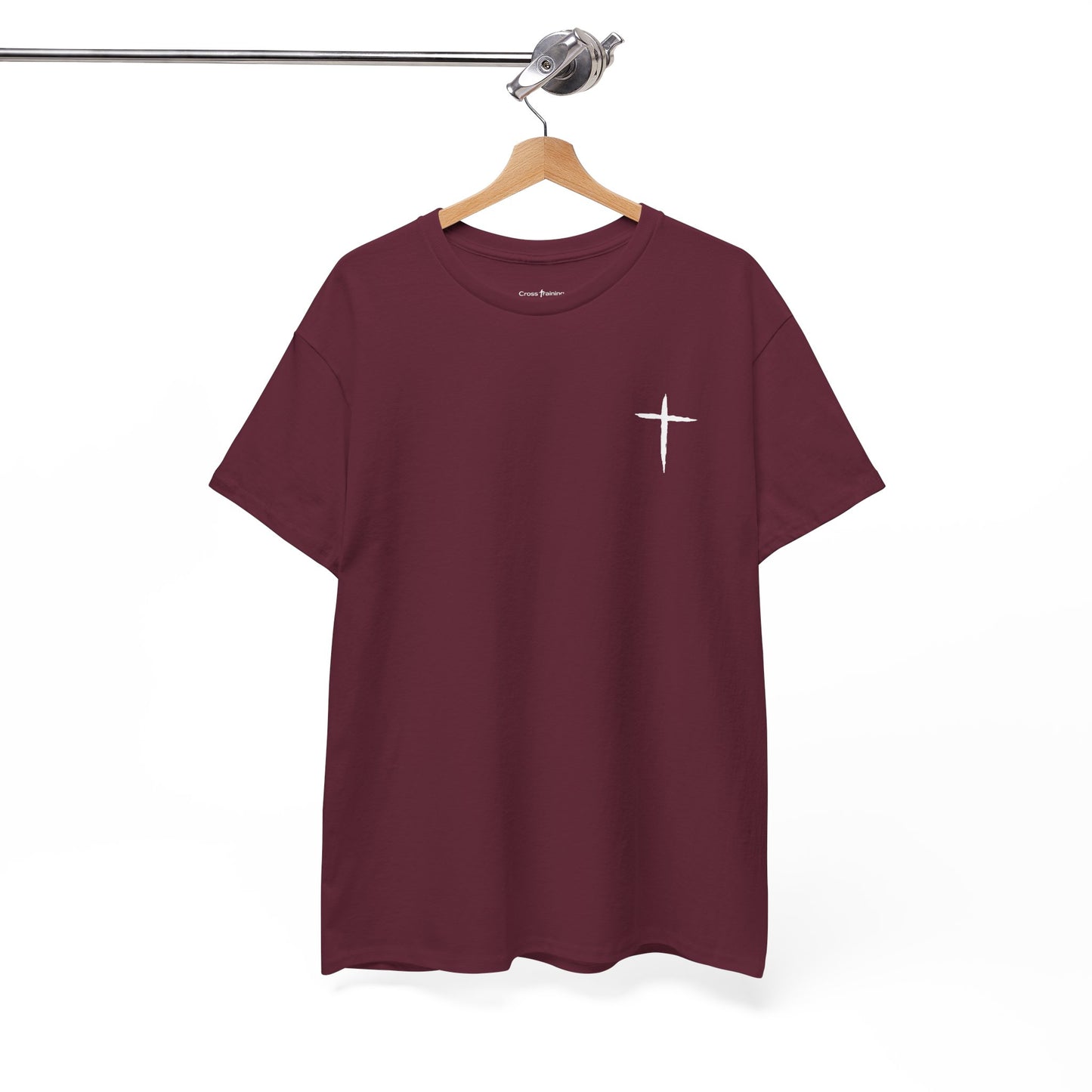Christian Cross Tee — "May Heavenly Things Constantly Interrupt Our Earthly Things" Inspirational T‑Shirt