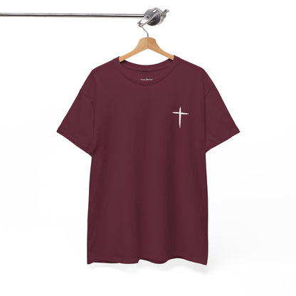Christian Cross Tee — "May Heavenly Things Constantly Interrupt Our Earthly Things" Inspirational T‑Shirt