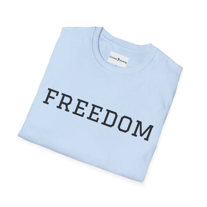 Freedom & Faith Unisex T-Shirt, Inspirational Tee, Casual Wear, Christian Apparel, Great for Everyday Use