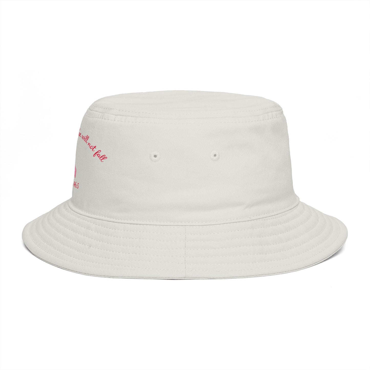 Bucket Hat — Psalm 46:5 Faith Ribbon Bucket Hat (God Is Within Her)
