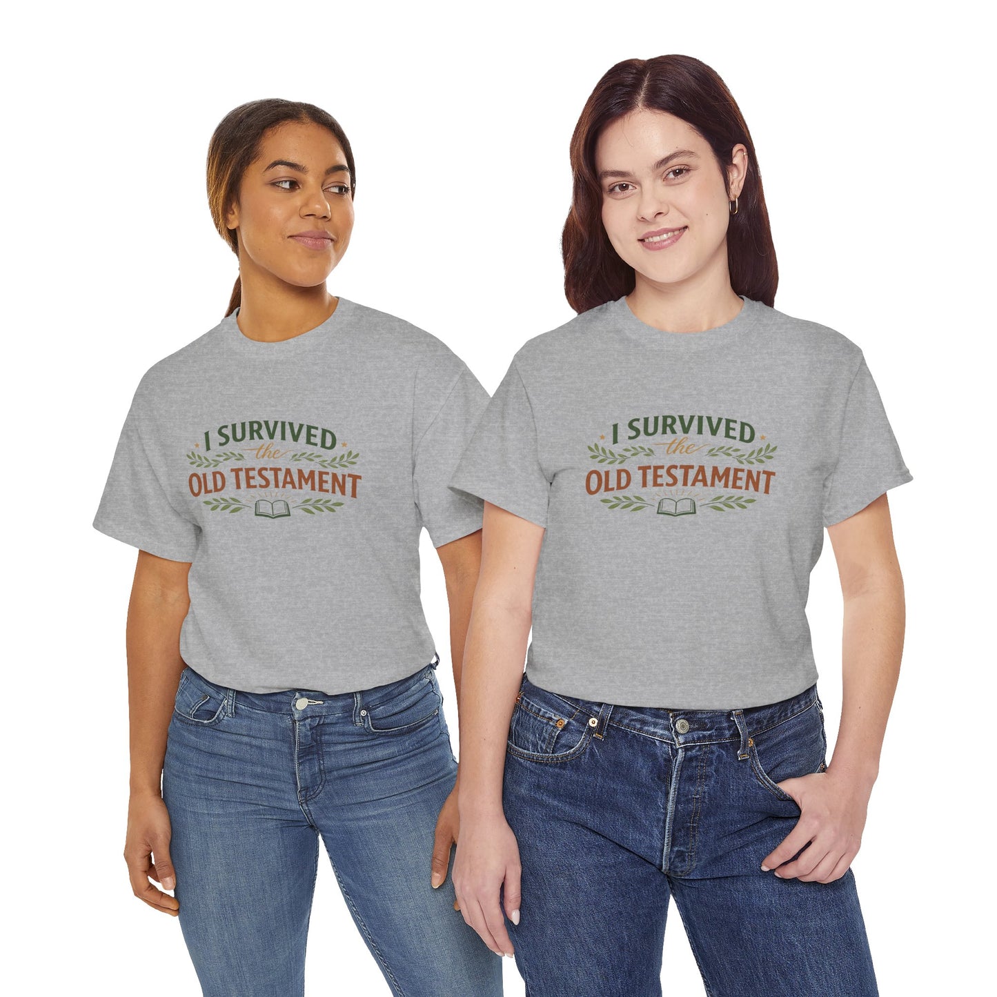 I Survived the Old Testament Tee – Funny Christian Bible Study Shirt