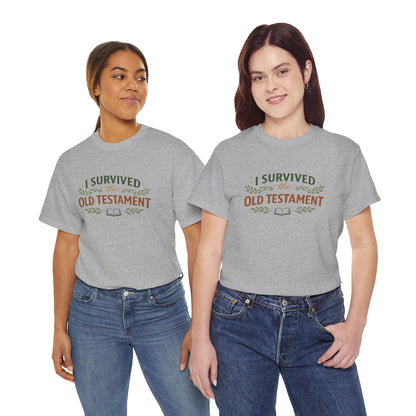 I Survived the Old Testament Tee – Funny Christian Bible Study Shirt